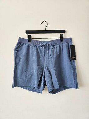 NWT LULULEMON WSDN Denim Blue License To Train Shorts 7" LL Men's XXL